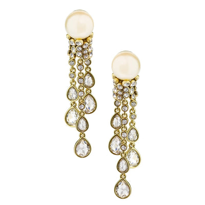 Heidi Daus® "Elegant Tear Drop" Beaded Crystal Drop Earrings