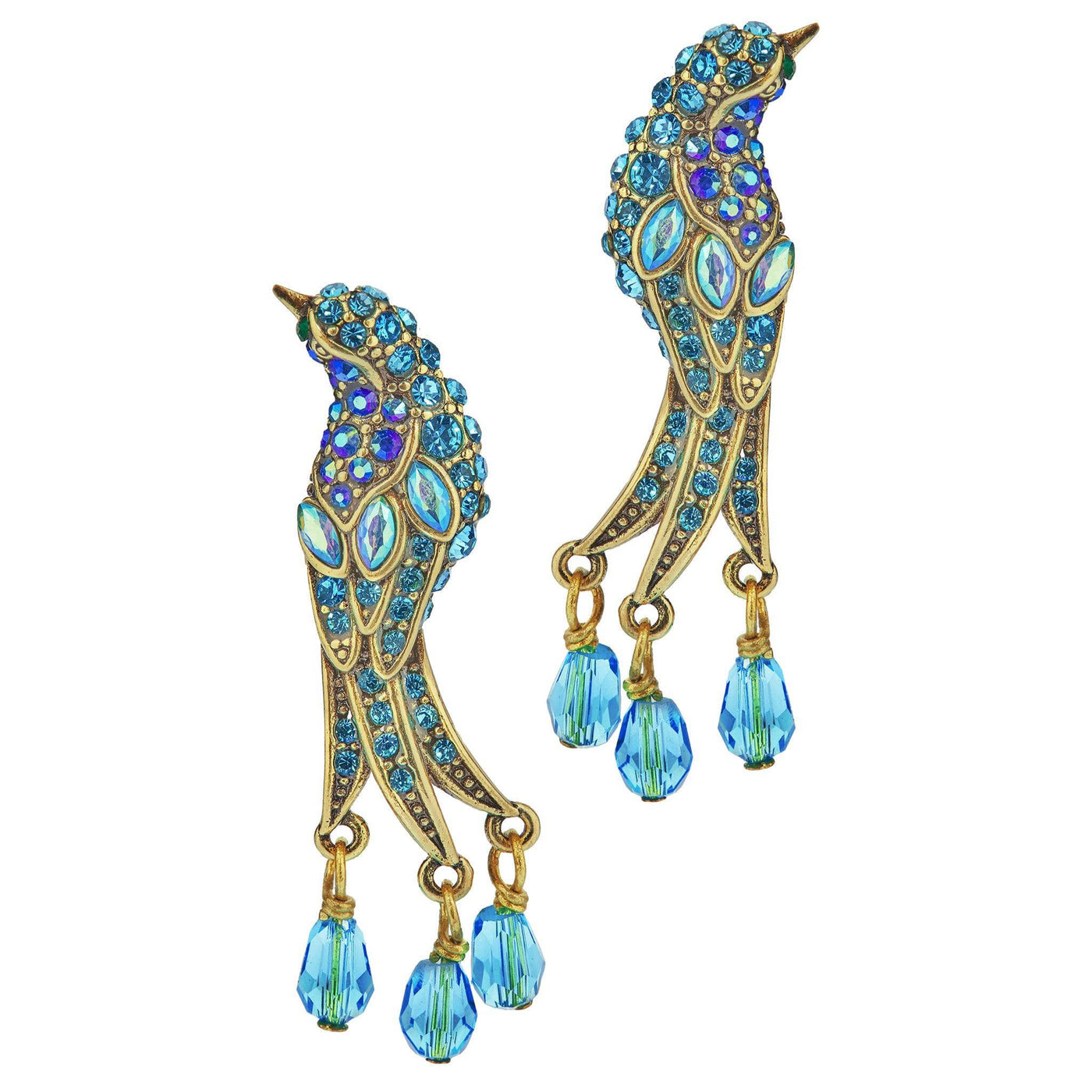 HEIDI DAUS®"Sweet Nothing" Beaded Crystal Bird Dangle Earrings