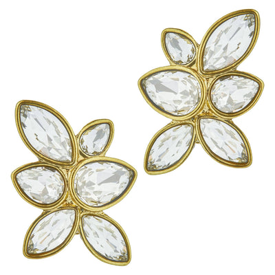 HEIDI DAUS®"Pretty Precious" Crystal Deco Button Earrings