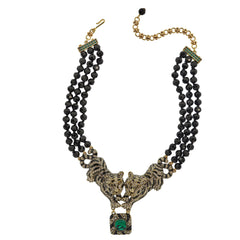HEIDI DAUS®"Tempting Tigress" Beaded Crystal Tiger Necklace HEIDI DAUS®