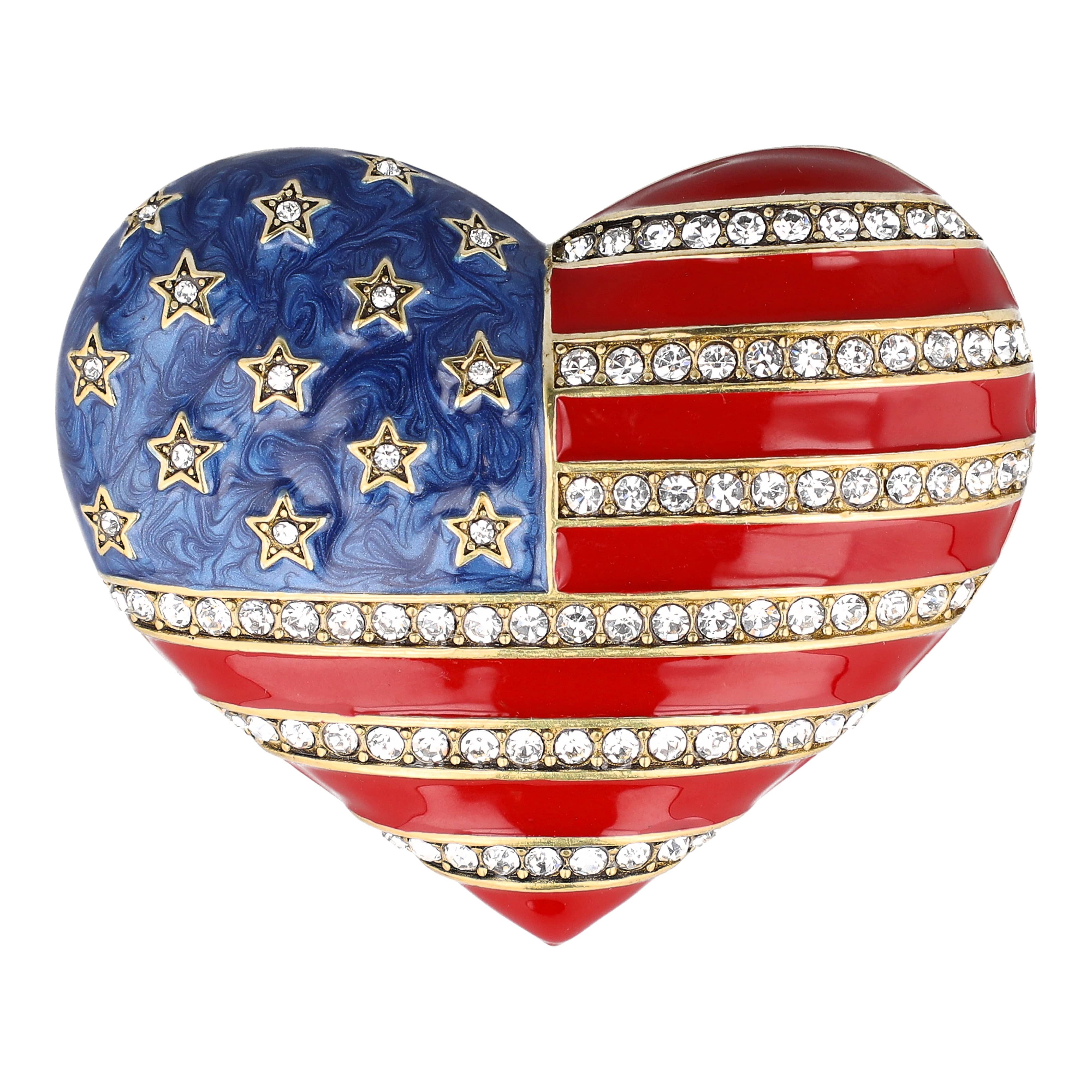 HEIDI DAUS® “Love American Style” Crystal Heart of Freedom 