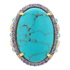 HEIDI DAUS® "Moda Roma" Crystal Art Deco Ring