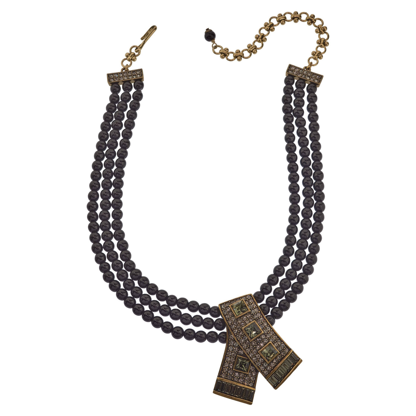 HEIDI DAUS®"Tailor Made" Beaded Crystal Deco Necklace