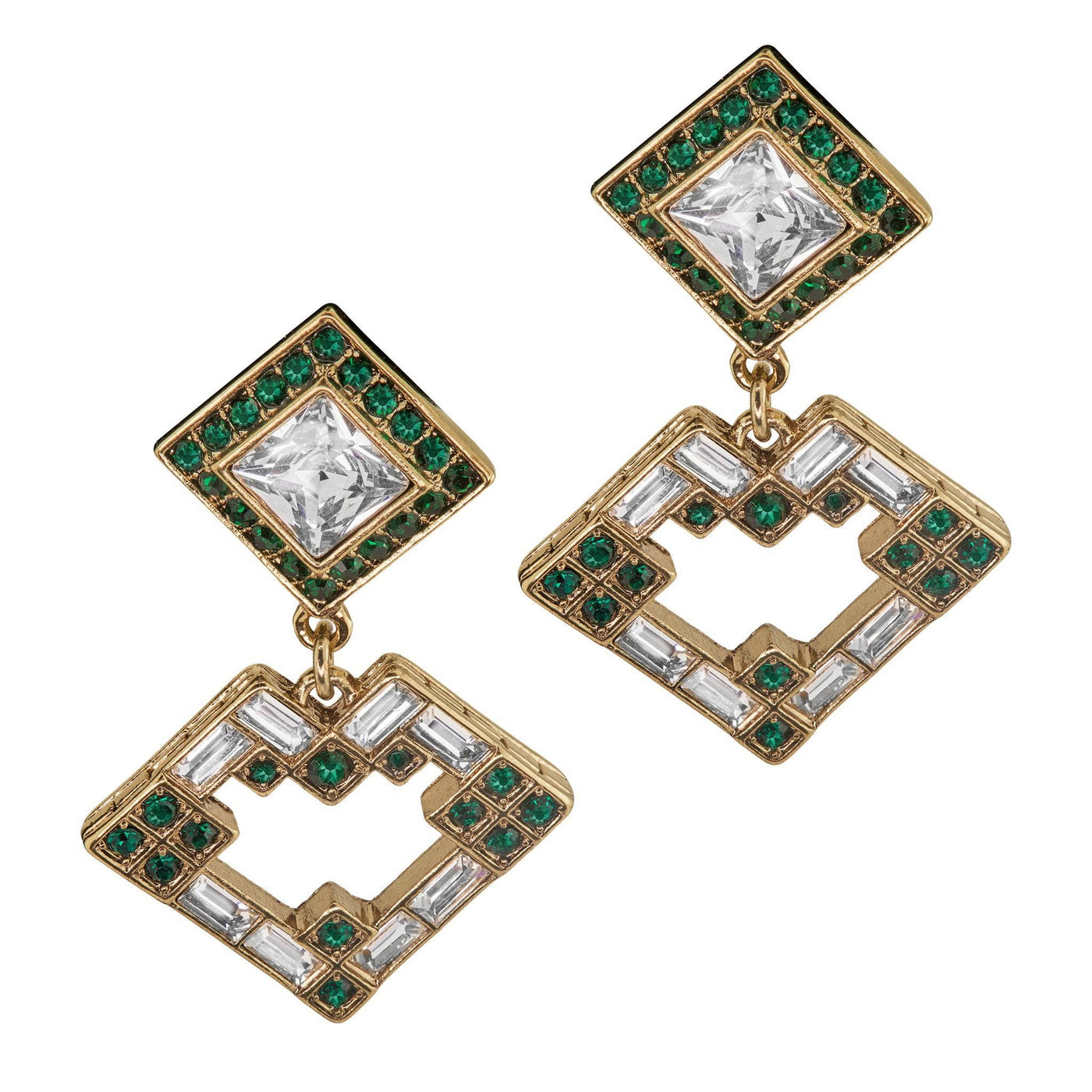 Heidi Daus®"Delicate Deco"Crystal Deco Dangle Earrings