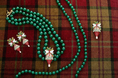 Heidi Daus® Elegant Essentials “Genuine Green Agate Grande Strand Necklace”