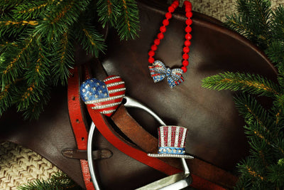 HEIDI DAUS® “Love American Style” Crystal Heart of Freedom Patriotic Pin/Brooch