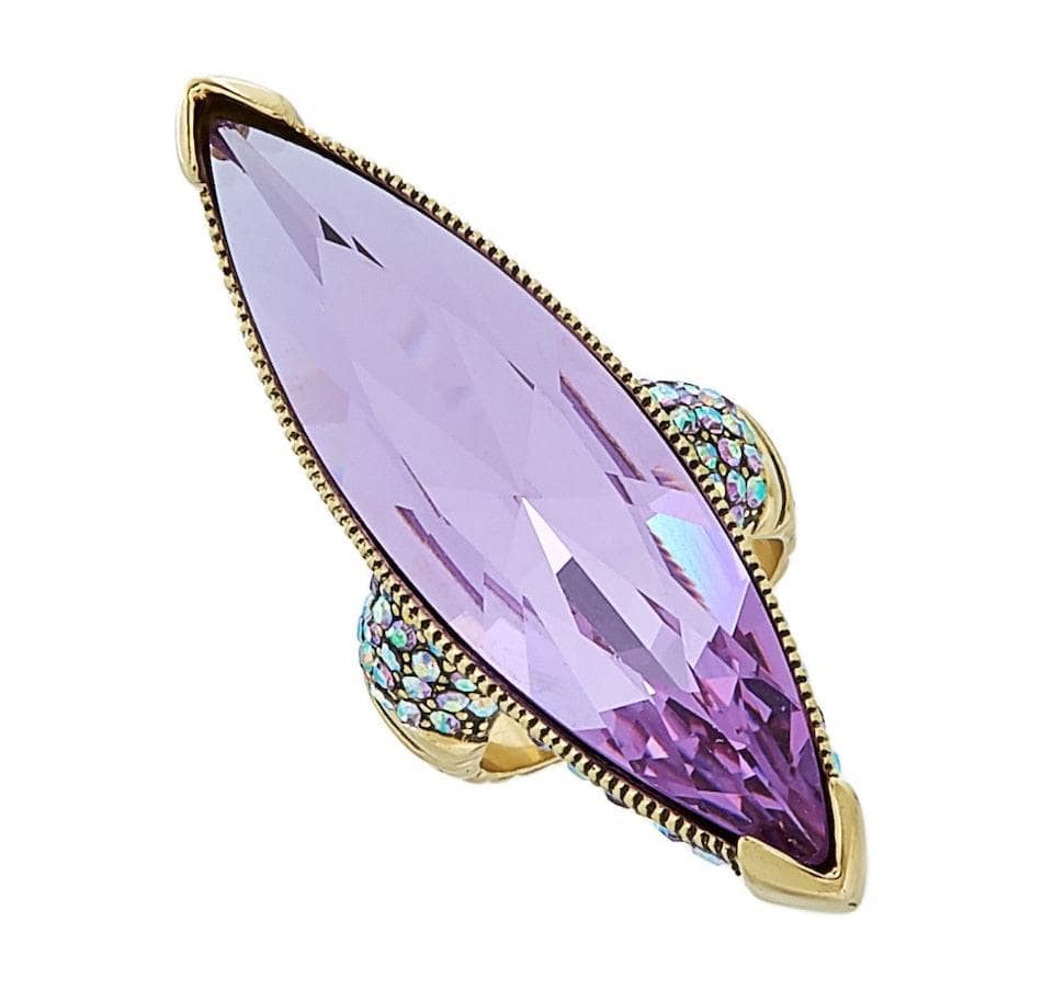 HEIDI DAUS®"Fabulous Feng Shui" Oversized Crystal Statement Ring