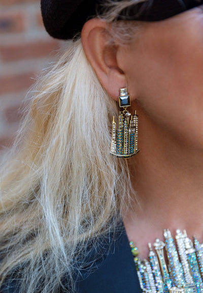 Heidi Daus® "Skyline Drive" Crystal Statement Dangle Earrings
