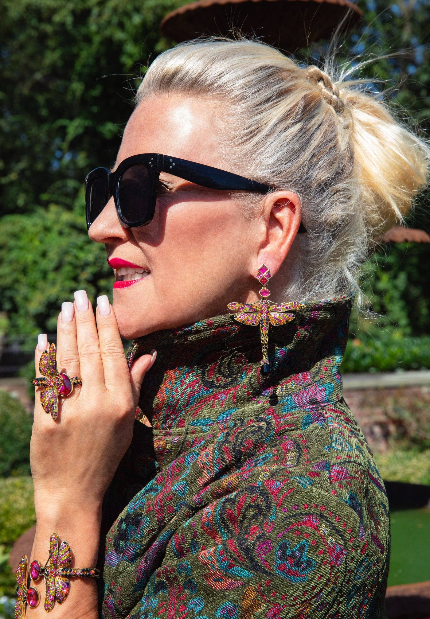 HEIDI DAUS® "Dramatic Demoiselle" Crystal Dragonfly Ring