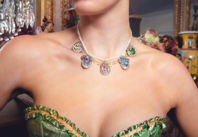 Heidi Daus® "Sparkling Debut"  Crystal Floral Regency Necklace
