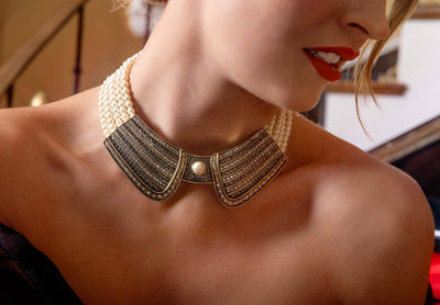 HEIDI DAUS® "French Collar" Beaded Crystal Art Deco Necklace