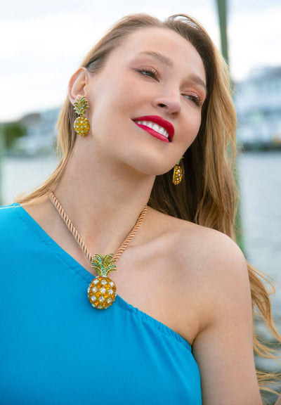 HEIDI DAUS®"Feast Of Fancy" Crystal Pineapple Pin