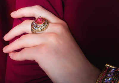 HEIDI DAUS®"Swirl Happy" Crystal Statement Ring HEIDI DAUS®