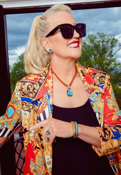 HEIDI DAUS® "Jumbo Tear Drop Rocks" Crystal Magnetic Enhancer Charm HEIDI DAUS®