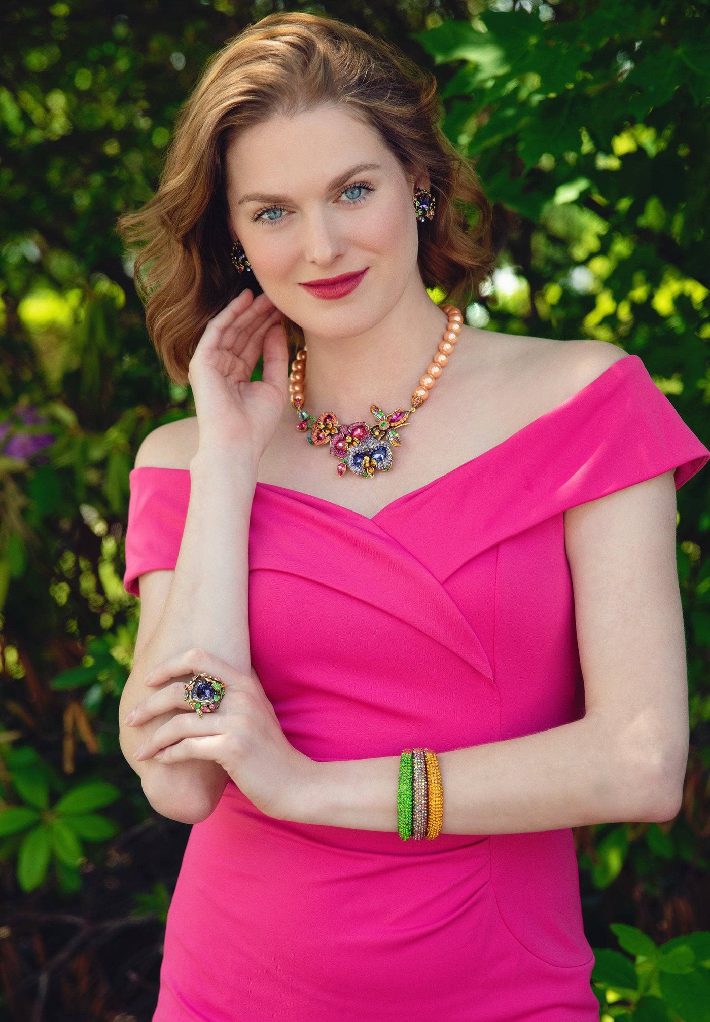 Heidi Daus®"Honeybee Bouquet" Beaded Crystal Floral Necklace