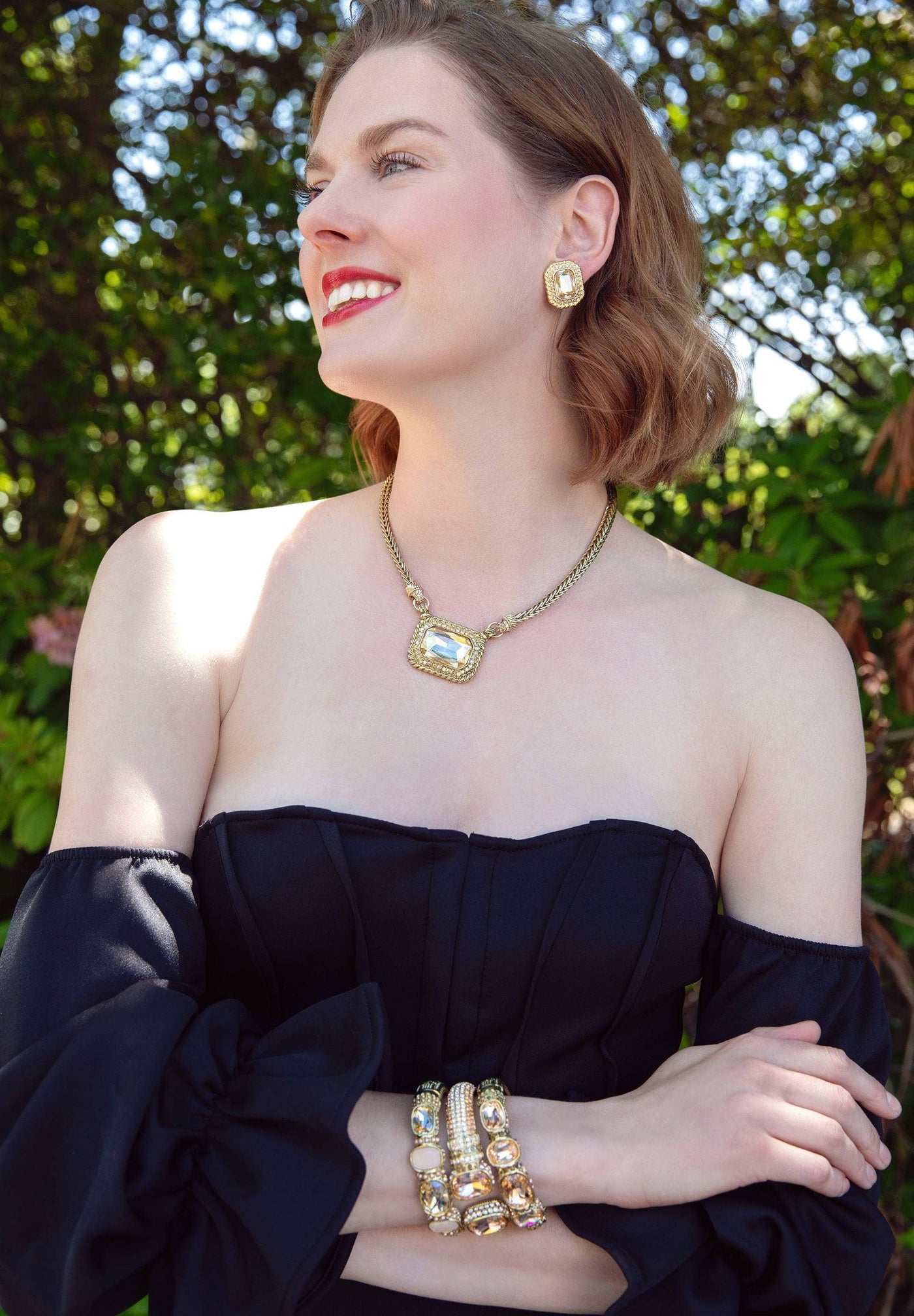 HEIDI DAUS®"Out Of The Box" Chain Crystal Necklace