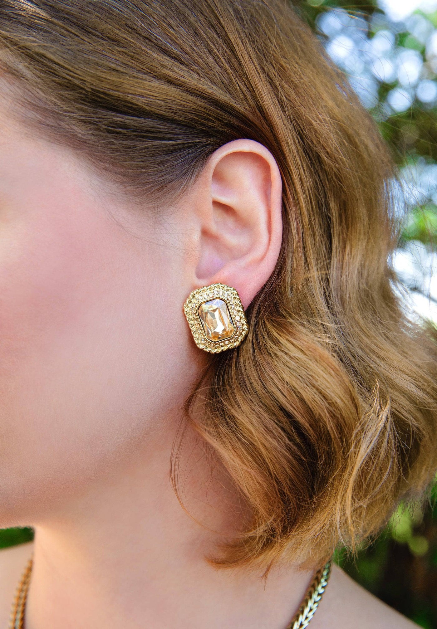 HEIDI DAUS®"Out Of The Box" Crystal Button Earrings