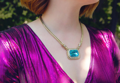 HEIDI DAUS®"Out Of The Box" Chain Crystal Necklace