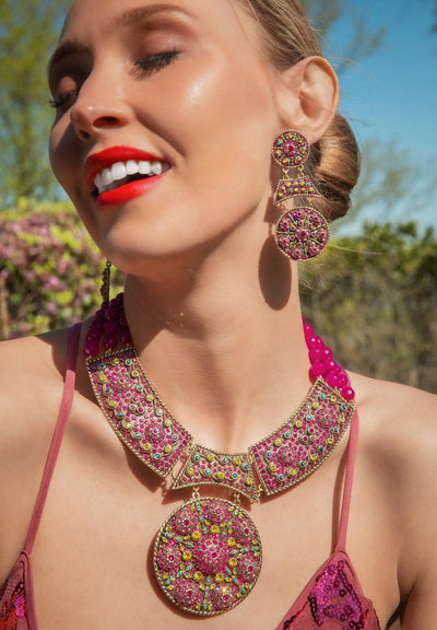 HEIDI DAUS®"Cat's Pajamas" Beaded Crystal Statement Necklace