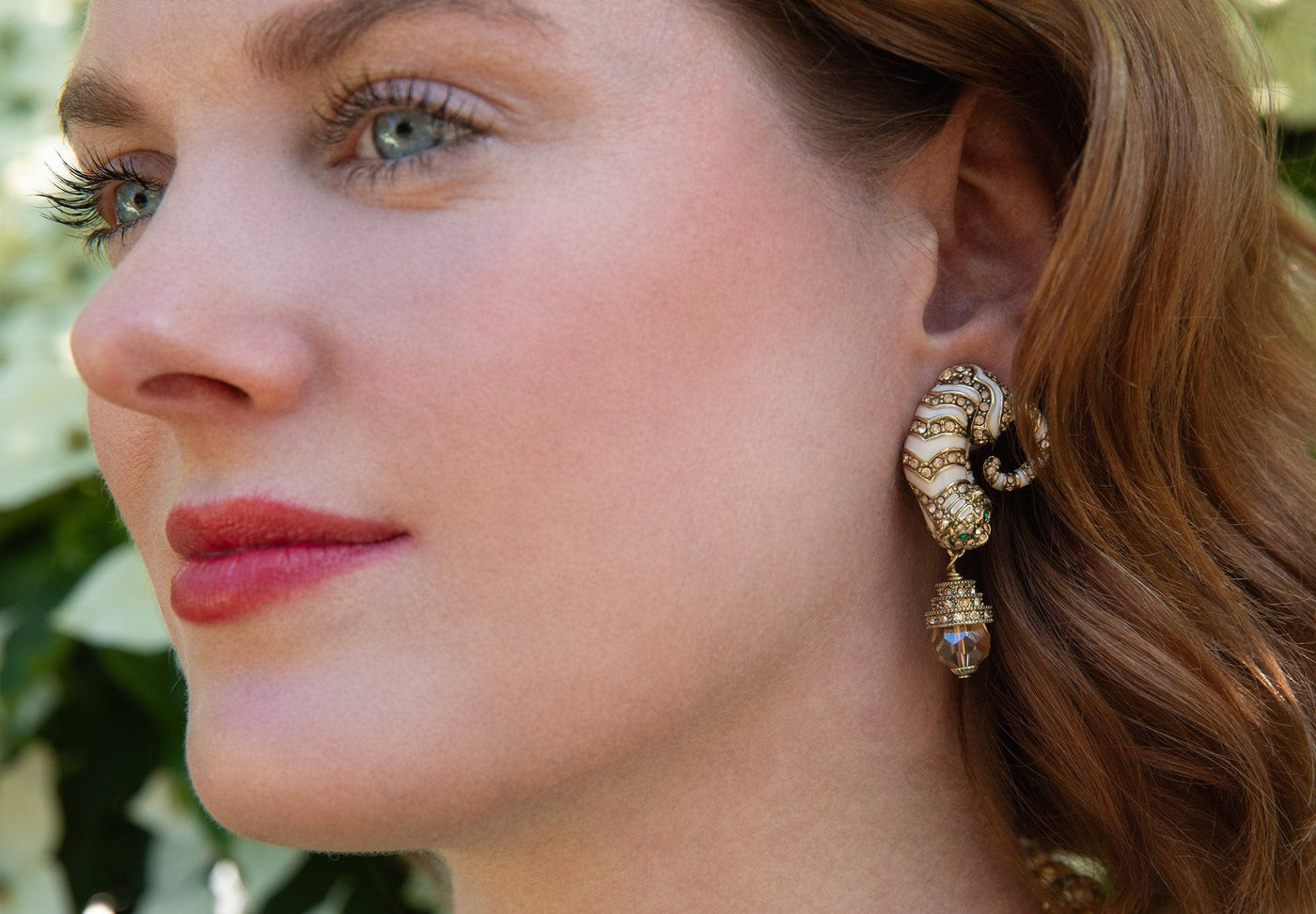 HEIDI DAUS® "Feline Fabulous" Beaded Enamel Crystal Tiger Drop Earrings