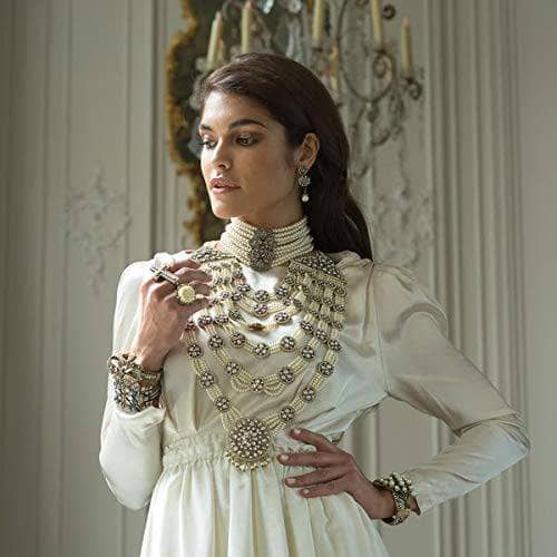 Heidi Daus® "Goddess Of Love" Swarovski Crystal & Pearl Statement Necklace