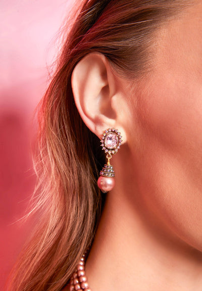 Heidi Daus®"Floral Intrigue" Beaded Crystal Dangle Earrings