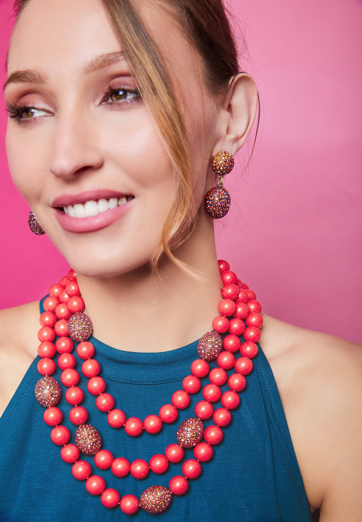 Heidi Daus®"Big Pretty" Beaded Crystal Multi Strand Necklace