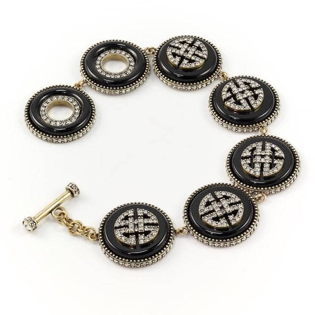 HEIDI DAUS®"Chinois Mystique" Crystal Chinoise Shou Longevity Bracelet