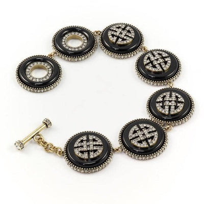 HEIDI DAUS®"Chinois Mystique" Crystal Chinoise Shou Longevity Bracelet