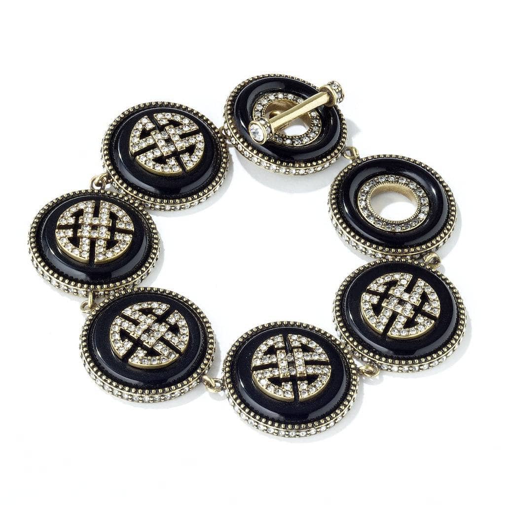 HEIDI DAUS®"Chinois Mystique" Crystal Chinoise Shou Longevity Bracelet