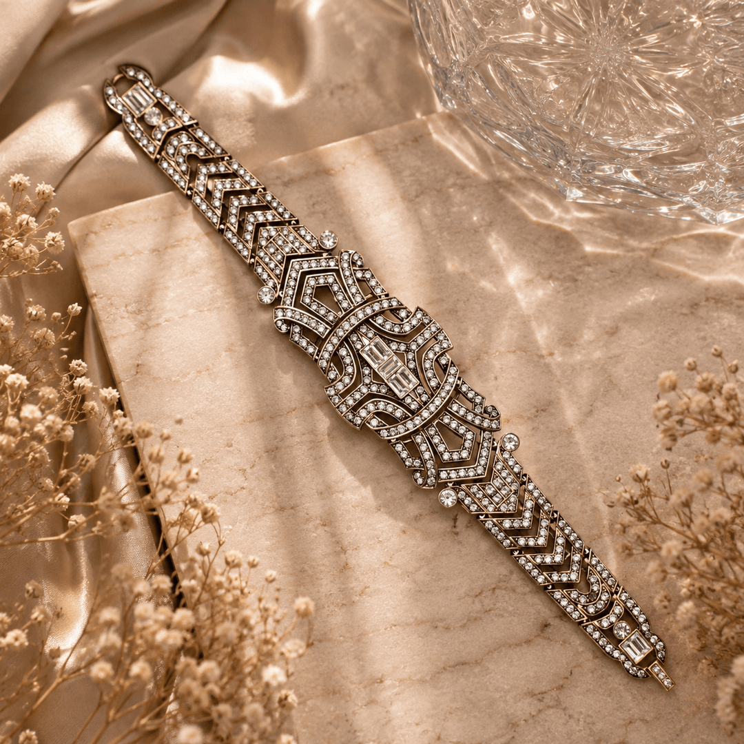 アクセサリー DRESS HIPPY / DH BONES BRACELET-THREE Simply Sophisticated Art Deco Bracelet | Heidi Daus – HEIDI DAUS®