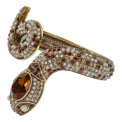 Heidi Daus®"Mystical Serpent" Beaded Crystal Snake Bracelet