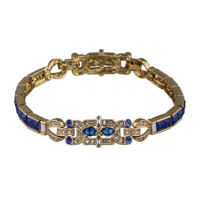 HEIDI DAUS® "It's A Fine Line" Crystal Art Deco Layout Bracelet