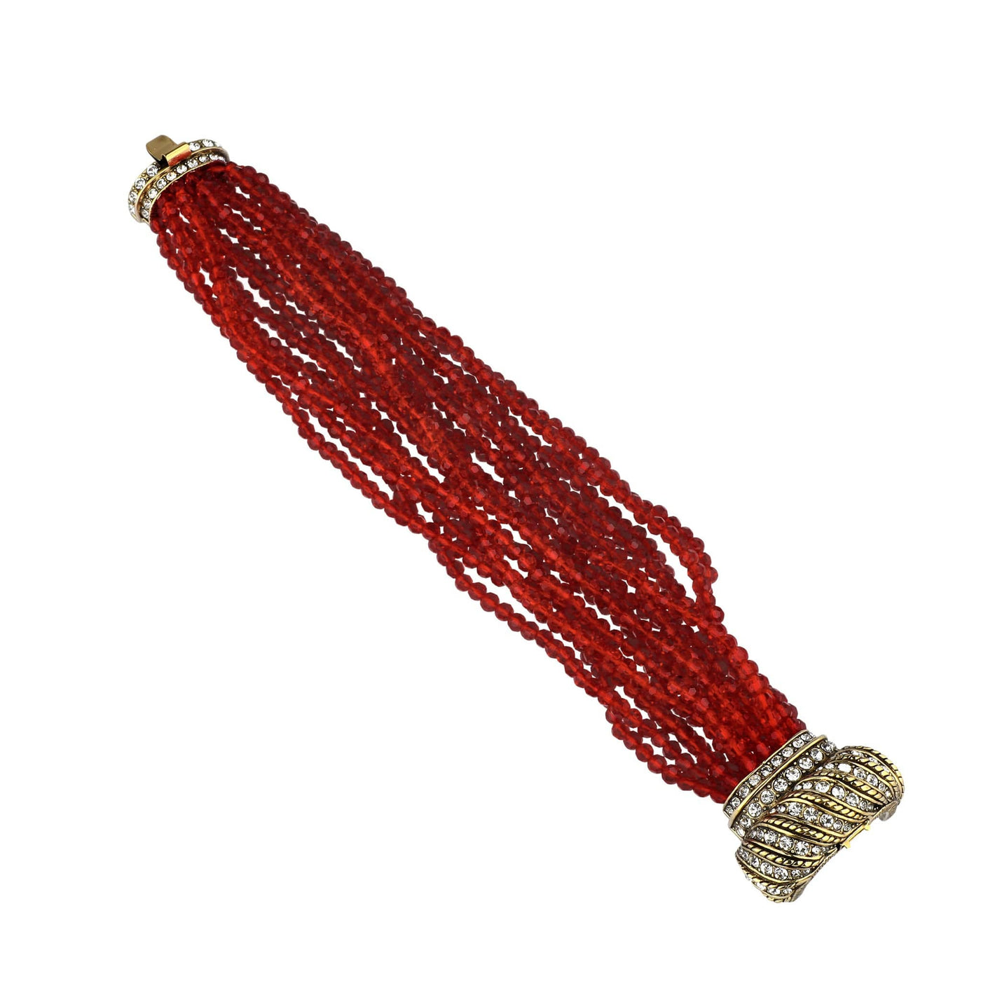 HEIDI DAUS®"Beaded Opulence" Multi-Strand Art Deco Statement Bracelet