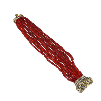 HEIDI DAUS®"Beaded Opulence" Multi-Strand Art Deco Statement Bracelet