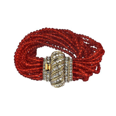 HEIDI DAUS®"Beaded Opulence" Multi-Strand Art Deco Statement Bracelet