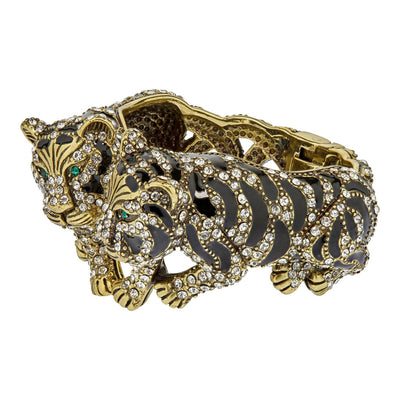 HEIDI DAUS®"Tempting Tigress" Enamel Crystal Tigress Bracelet