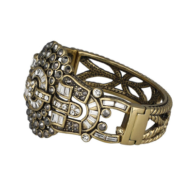 HEIDI DAUS® "Guilty Pleasure" Crystal Art Deco Statement Bracelet