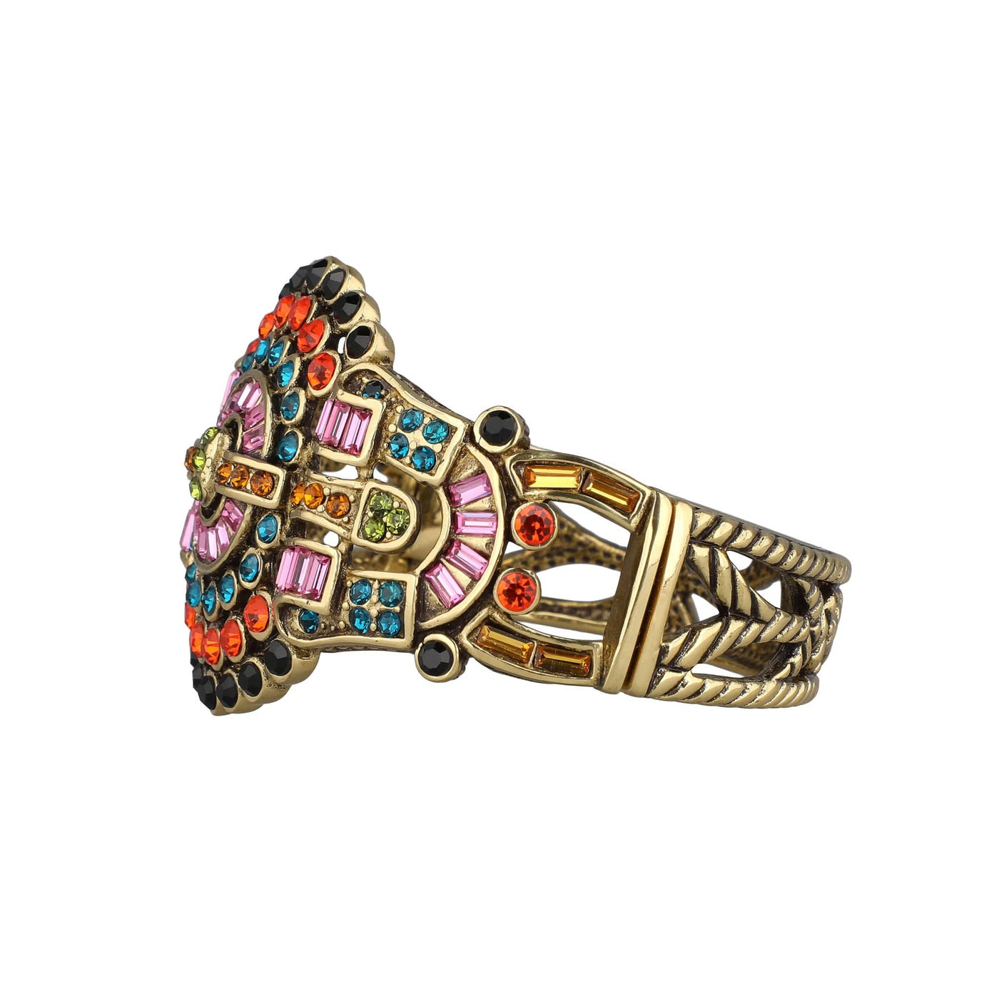 HEIDI DAUS® "Guilty Pleasure" Crystal Art Deco Statement Bracelet