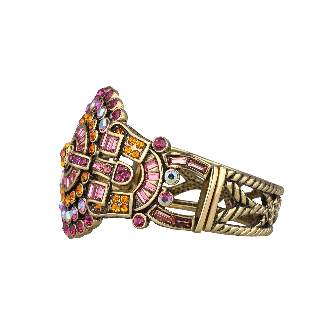 HEIDI DAUS® "Guilty Pleasure" Crystal Art Deco Statement Bracelet