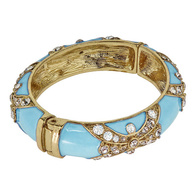 HEIDI DAUS® "Newport Chic Grande" Enamel & Crystal Deco Bracelet