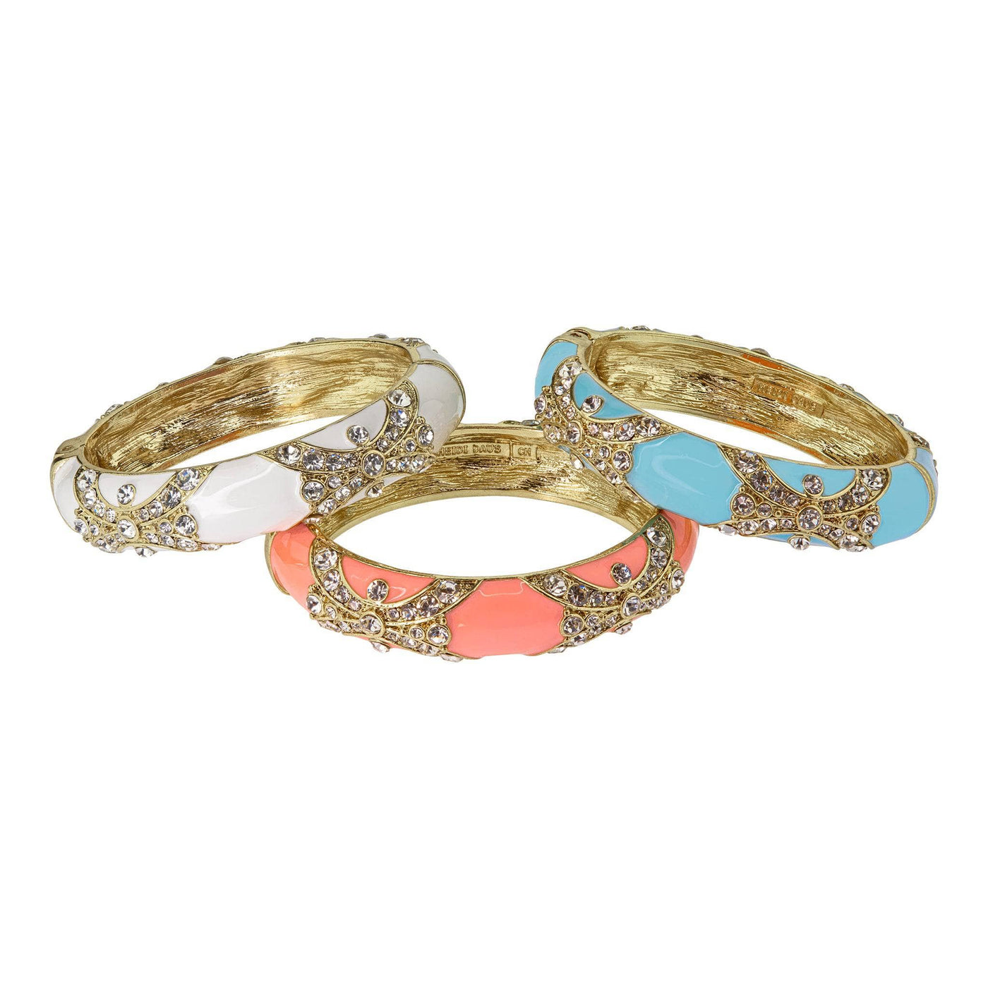 HEIDI DAUS® "Newport Chic Grande" Enamel & Crystal Deco Bracelet