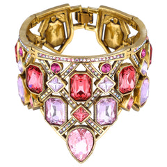 HEIDI DAUS® “Many Shades of Fabulous” Crystal Art Deco Statement Bracelet