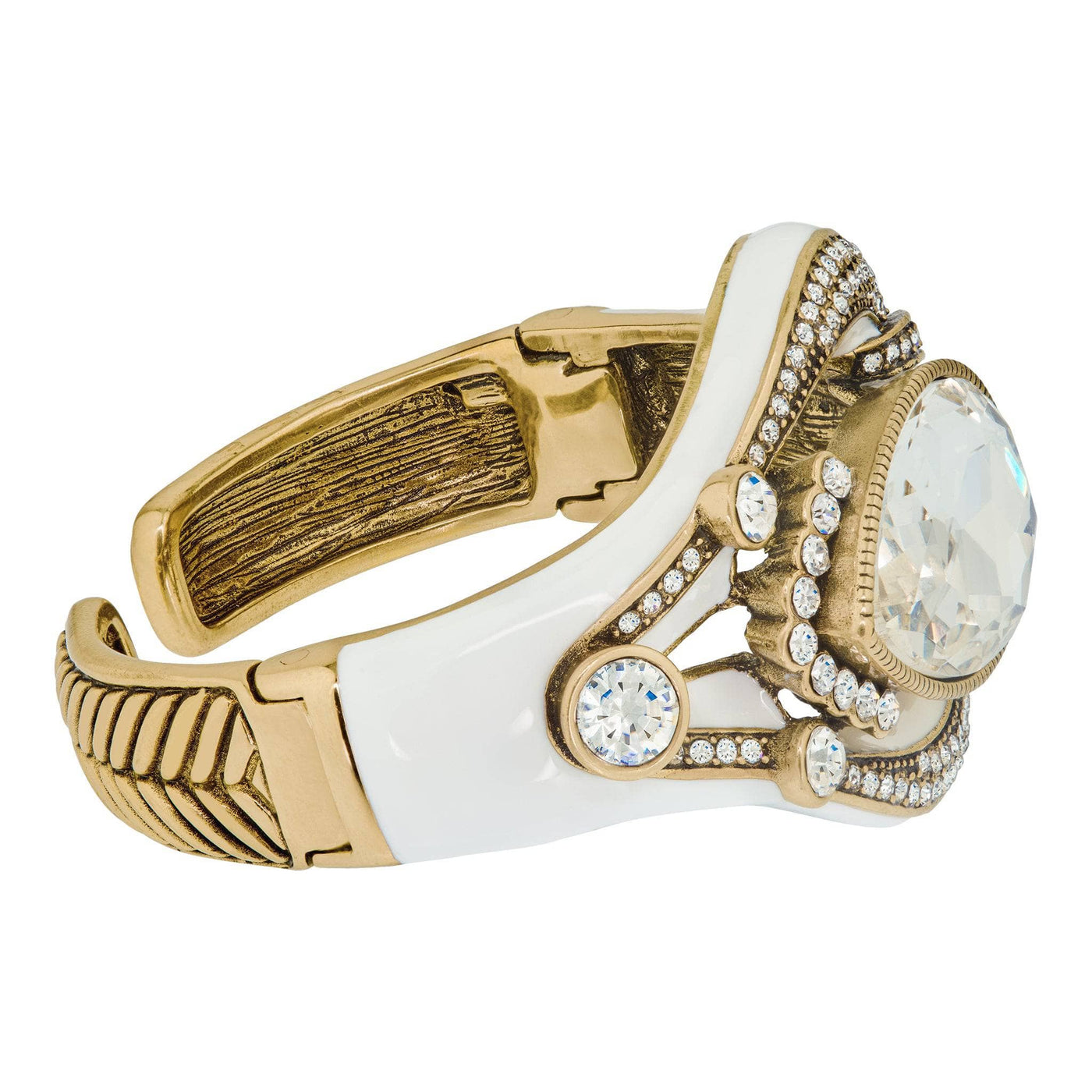 HEIDI DAUS®"Draped in Deco" Crystal &  Enamel Deco Bracelet