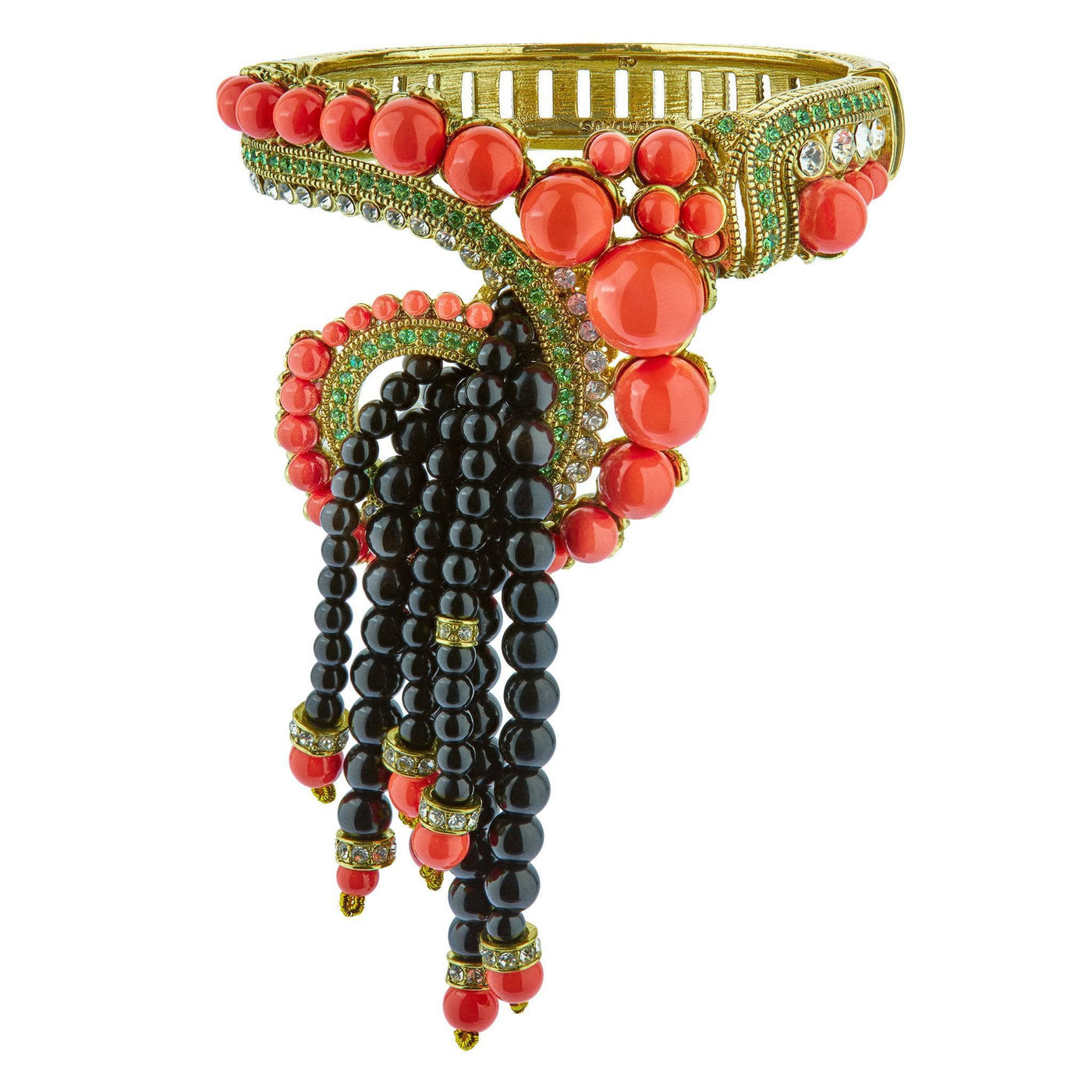 Beaded Keychain Bracelet – Champagne Cotton