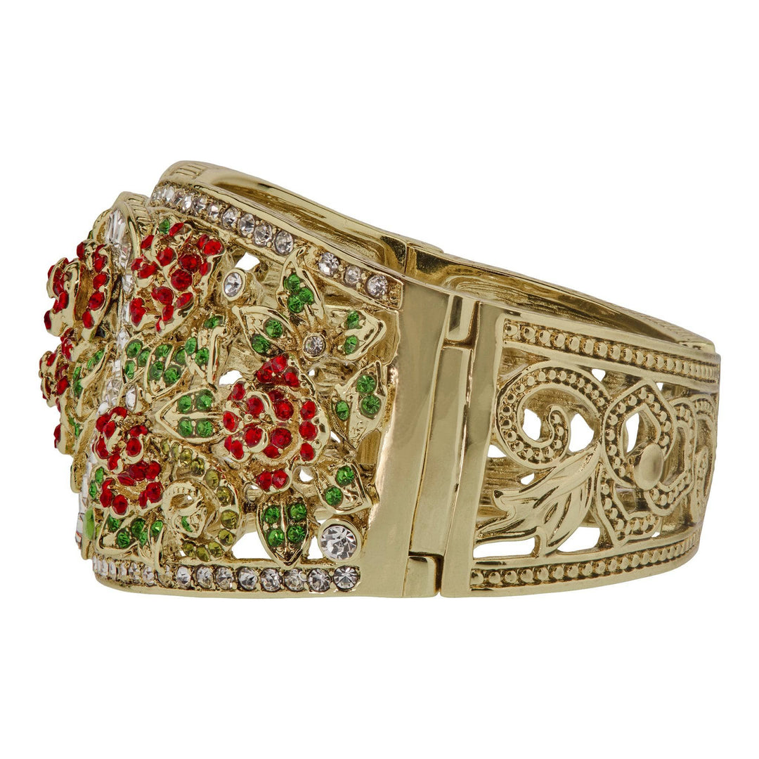 HEIDI DAUS®"Red Queen" Crystal Heart Floral Bracelet HEIDI DAUS®
