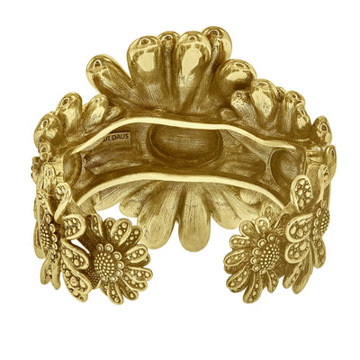 Heidi Daus®"Gerber Daisy Crazy" Crystal Floral Cuff Bracelet