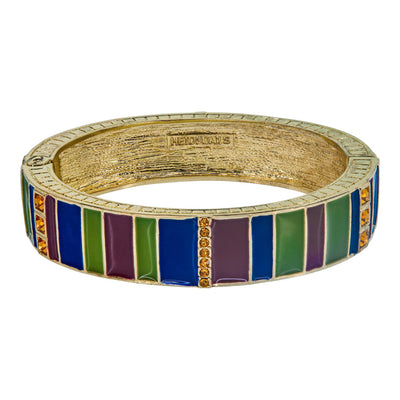 Heidi Daus®"Color Crazy" Crystal & Enamel Bangle Deco Bracelet