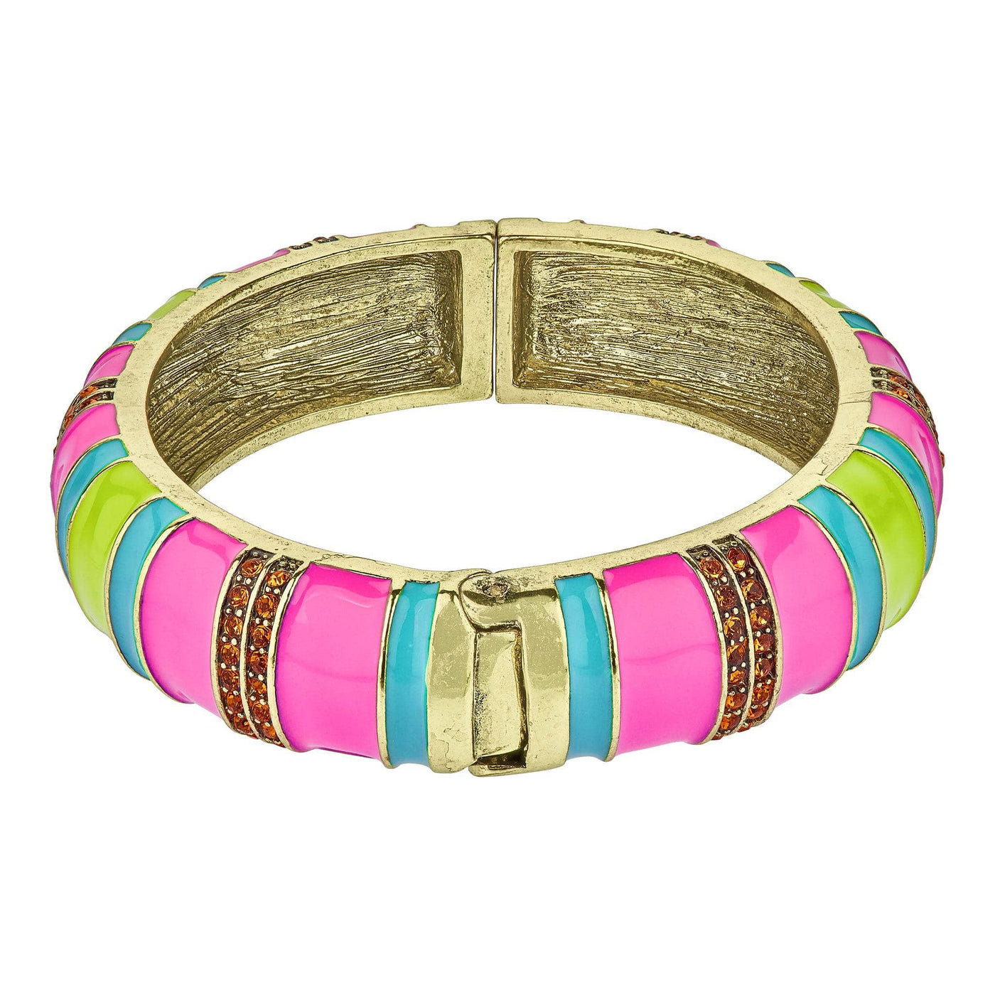Heidi Daus®"Color Crazy" Crystal & Enamel Bangle