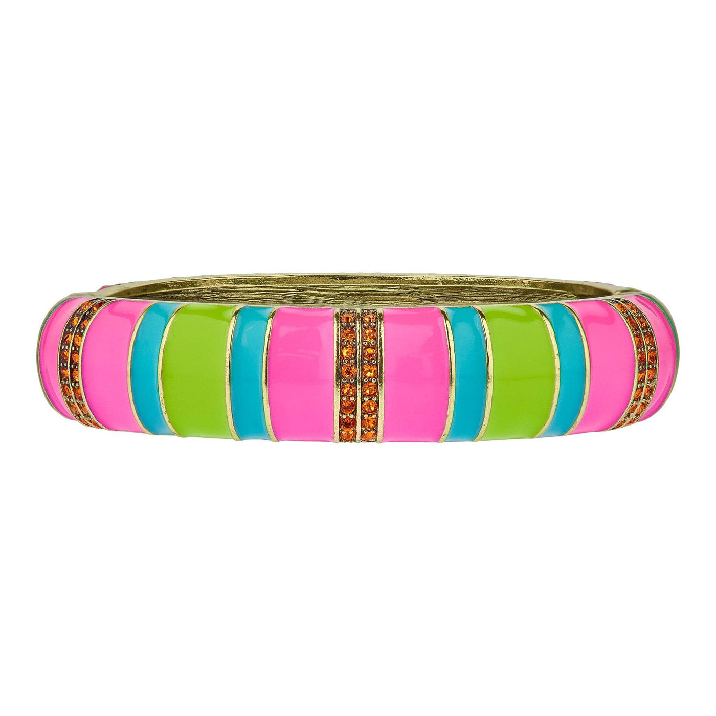Heidi Daus®"Color Crazy" Crystal & Enamel Bangle